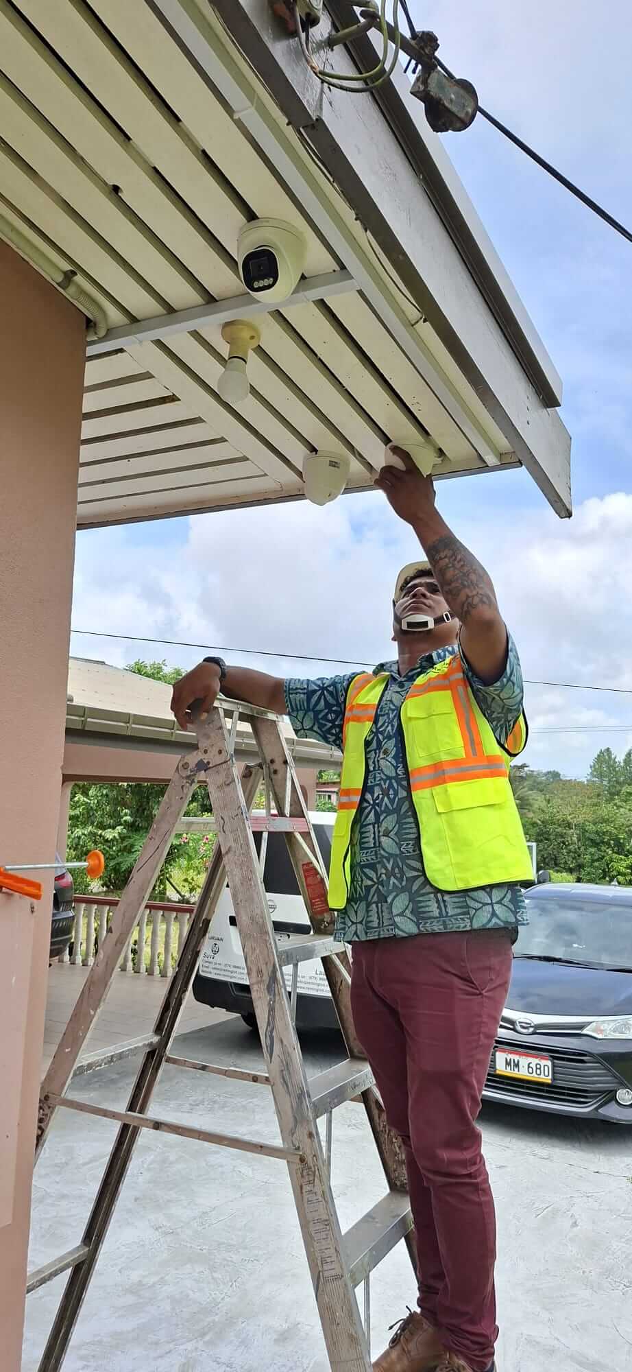 Night vision camera setup and testing Fiji